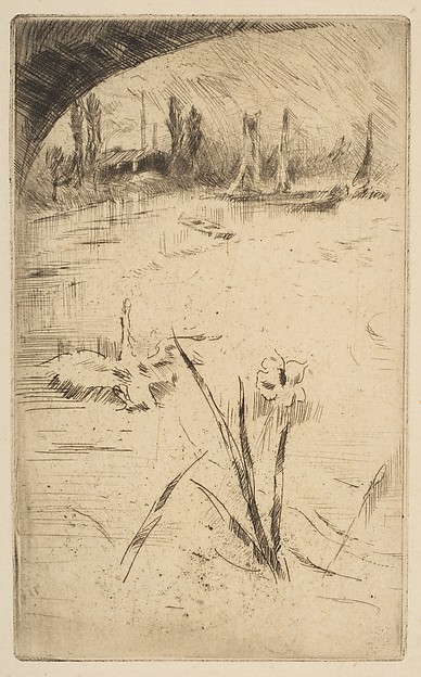 James McNeill Whistler, Swan and Iris (sketch after Cecil Lawson's "Swan and Iris")