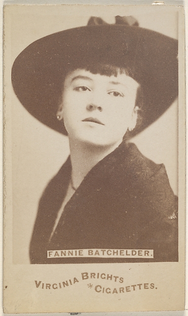 Allen & Ginter, Fannie Batchelder, from the Actors and Actresses series (N45, Type 6) for Virginia Brights Cigarettes