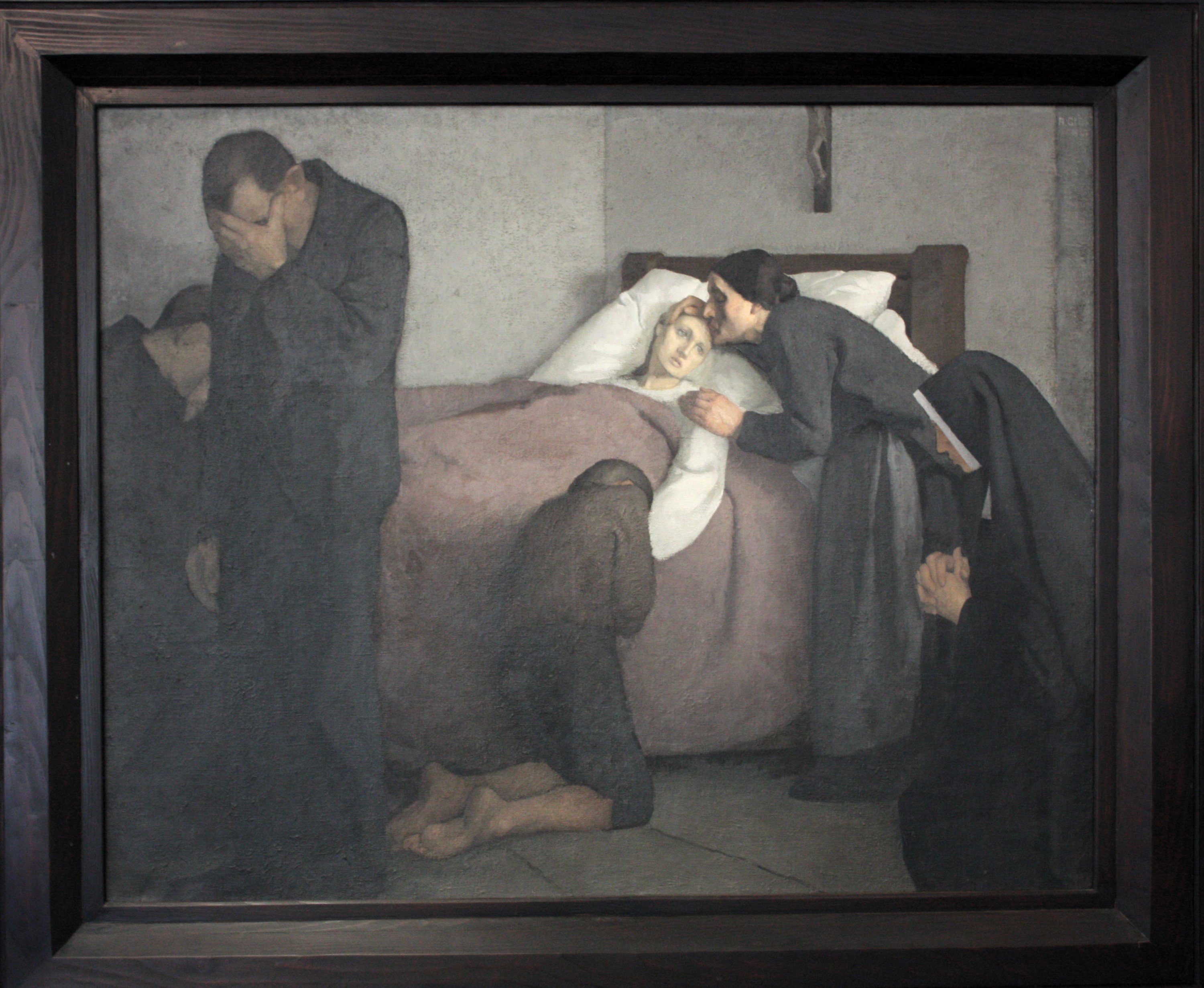 Unknown artist, Gemälde "Abschied" (Jules Alfred Giess)