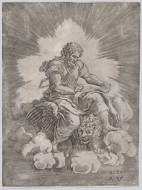 Agostino Veneziano (Agostino dei Musi), Saint Mark