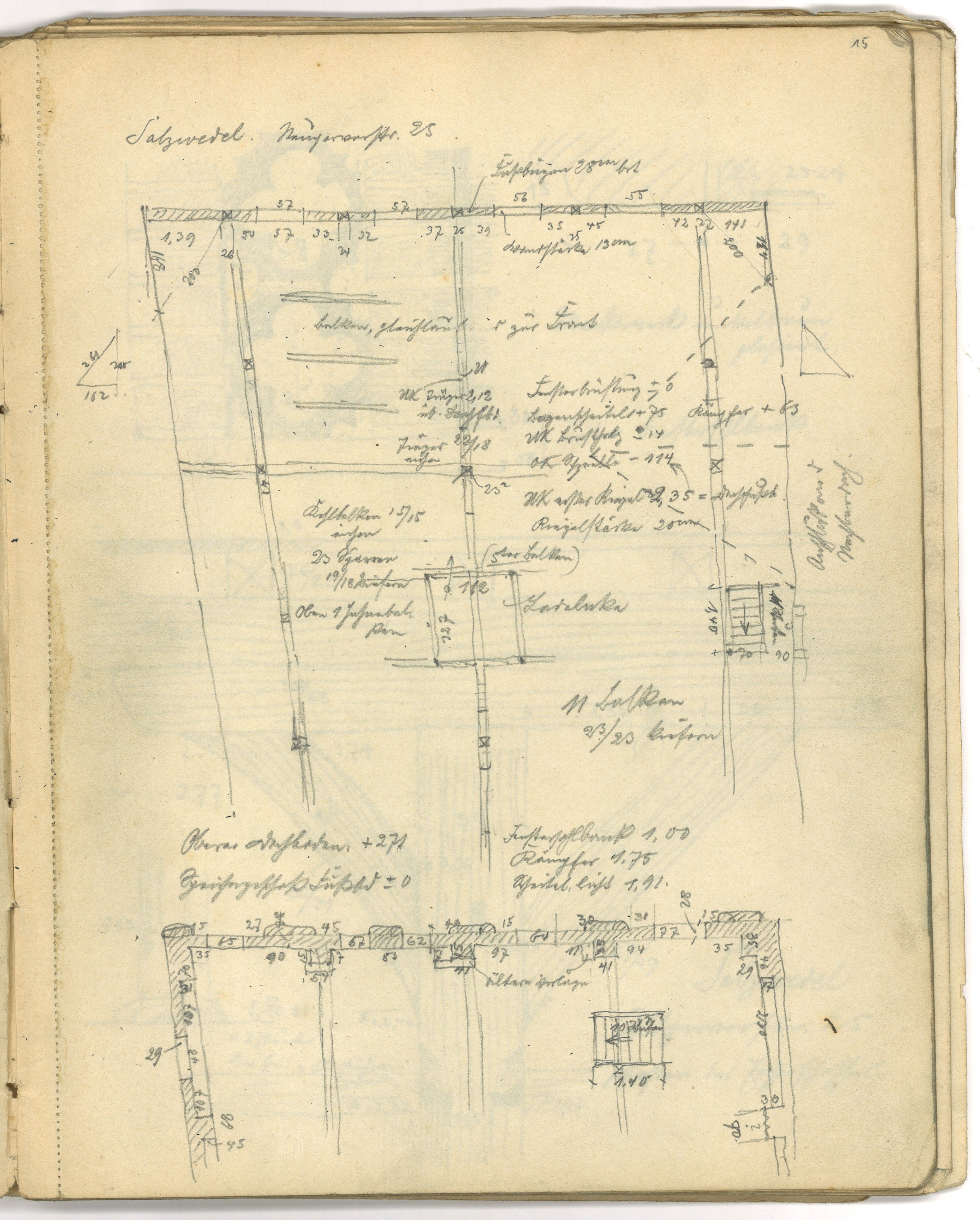 Otto Stiehl, Salzwedel: Neuperverstraße 25, Grundrisse