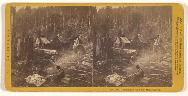 John P. Soule, Camping on Big River, Mendocino Co.