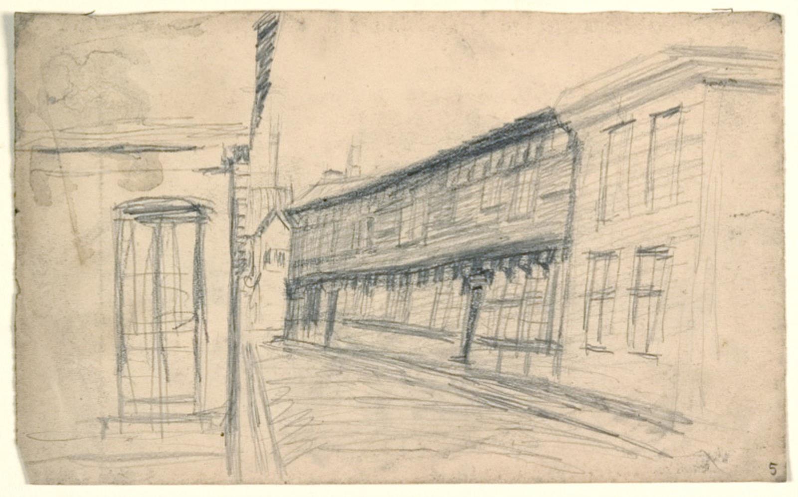 Niels Larsen Stevns, Huse langs en gade