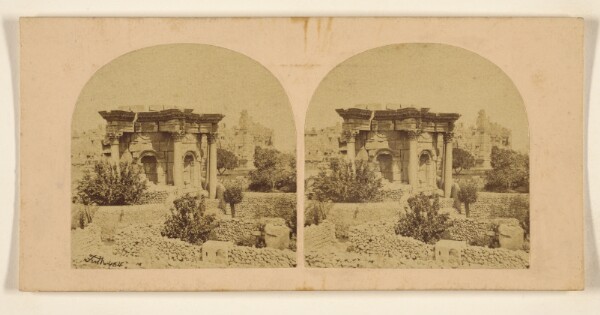 Francis Frith, Baalbec. Octagon Temple.