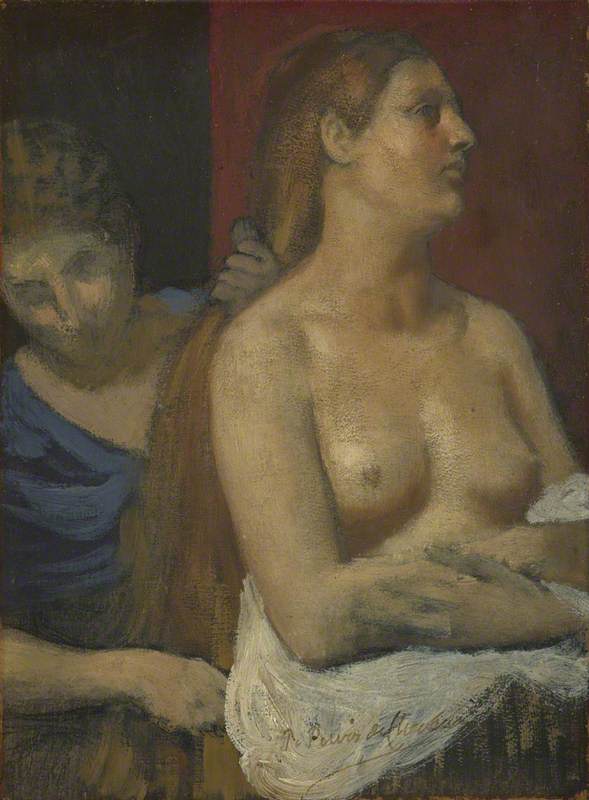 Pierre Puvis de Chavannes, A Maid combing a Woman