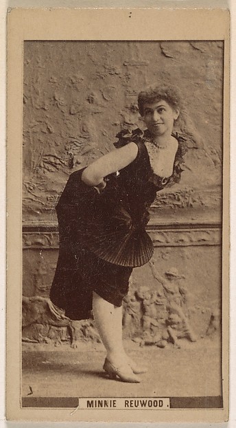Kinney Brothers Tobacco Company, Minnie Redwood, from the Actresses series (N245) issued by Kinney Brothers to promote Sweet Caporal Cigarettes