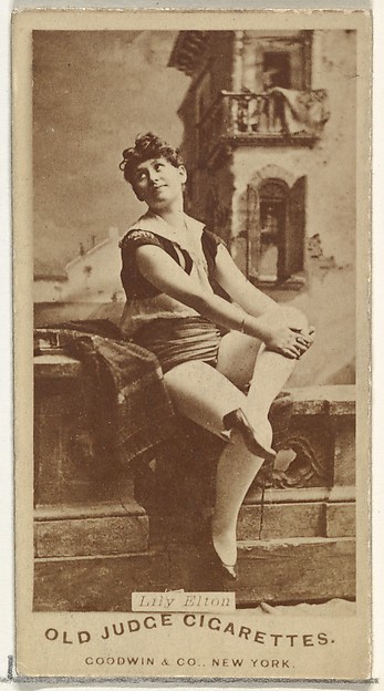 Goodwin & Company, Lily Elton, from the Actors and Actresses series (N171) for Old Judge Cigarettes