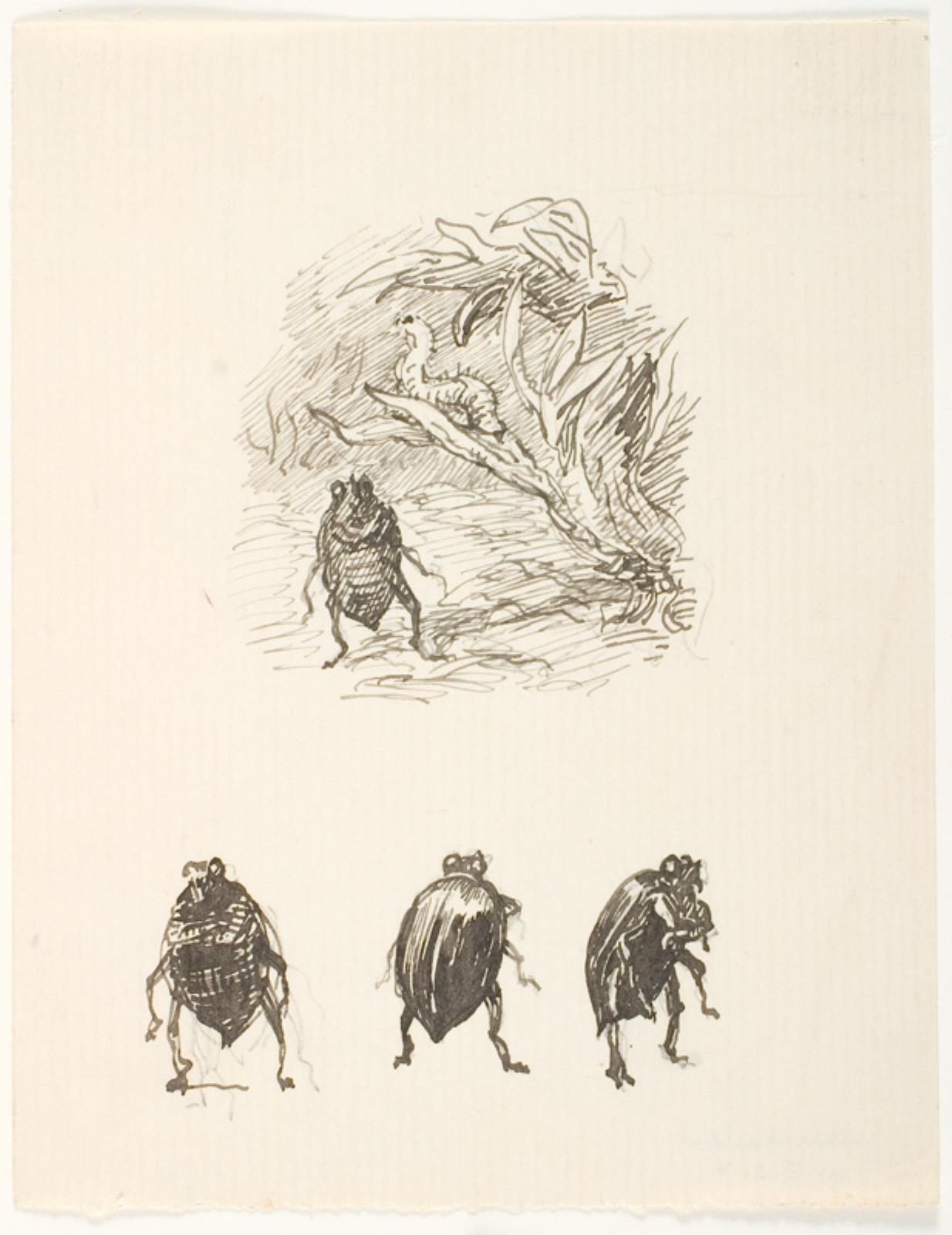 Lorenz Frølich, Illustrationsudkast til H.C. Andersen, Skarnbassen