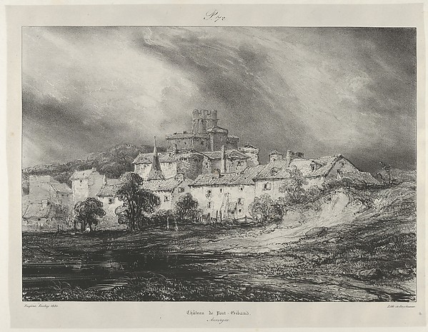 Eugène Isabey, Pont-Gibaud Castle
