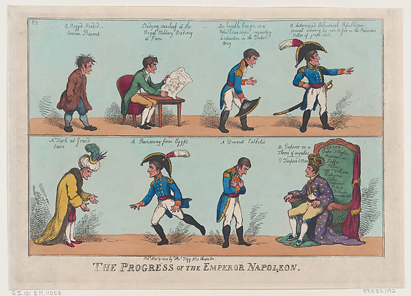 Thomas Rowlandson, The Progress of the Emperor Napoleon