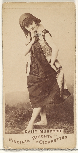 Allen & Ginter, Daisy Murdoch, from the Actors and Actresses series (N45, Type 1) for Virginia Brights Cigarettes