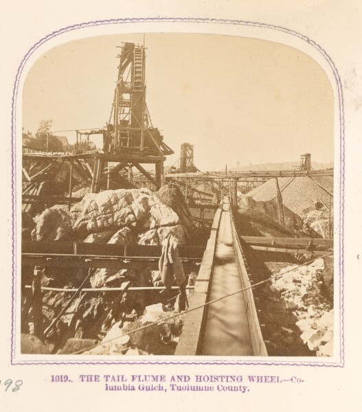 Thomas Houseworth, The Tail Flume and Hoisting Wheel