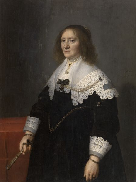 Michiel van Mierevelt, Aletta Brasser, Wife of Cornelis Haga