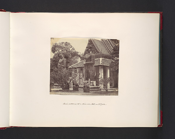 John Thomson, Main Entrance to a Siamese Wat or Temple