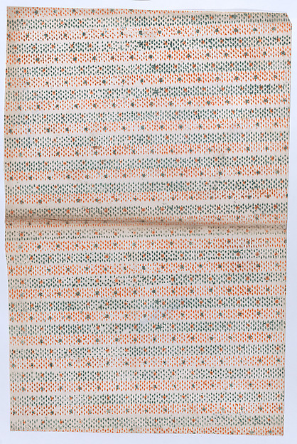 Anonymous, Book cover with overall orange and green dot pattern