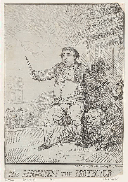 Thomas Rowlandson, His Highness The Protector