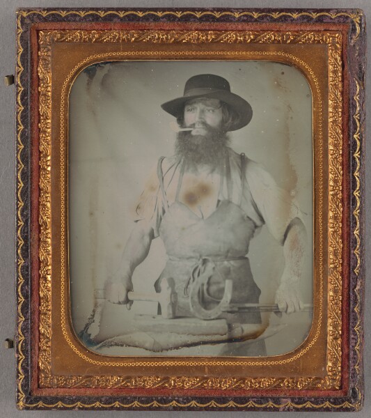 Unknown, [Portrait of a blacksmith]
