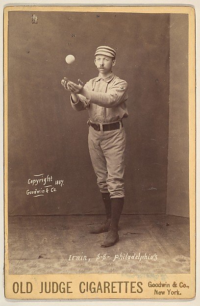Goodwin & Company, Irwin, Shortstop, Philadelphia, from the series Old Judge Cigarettes