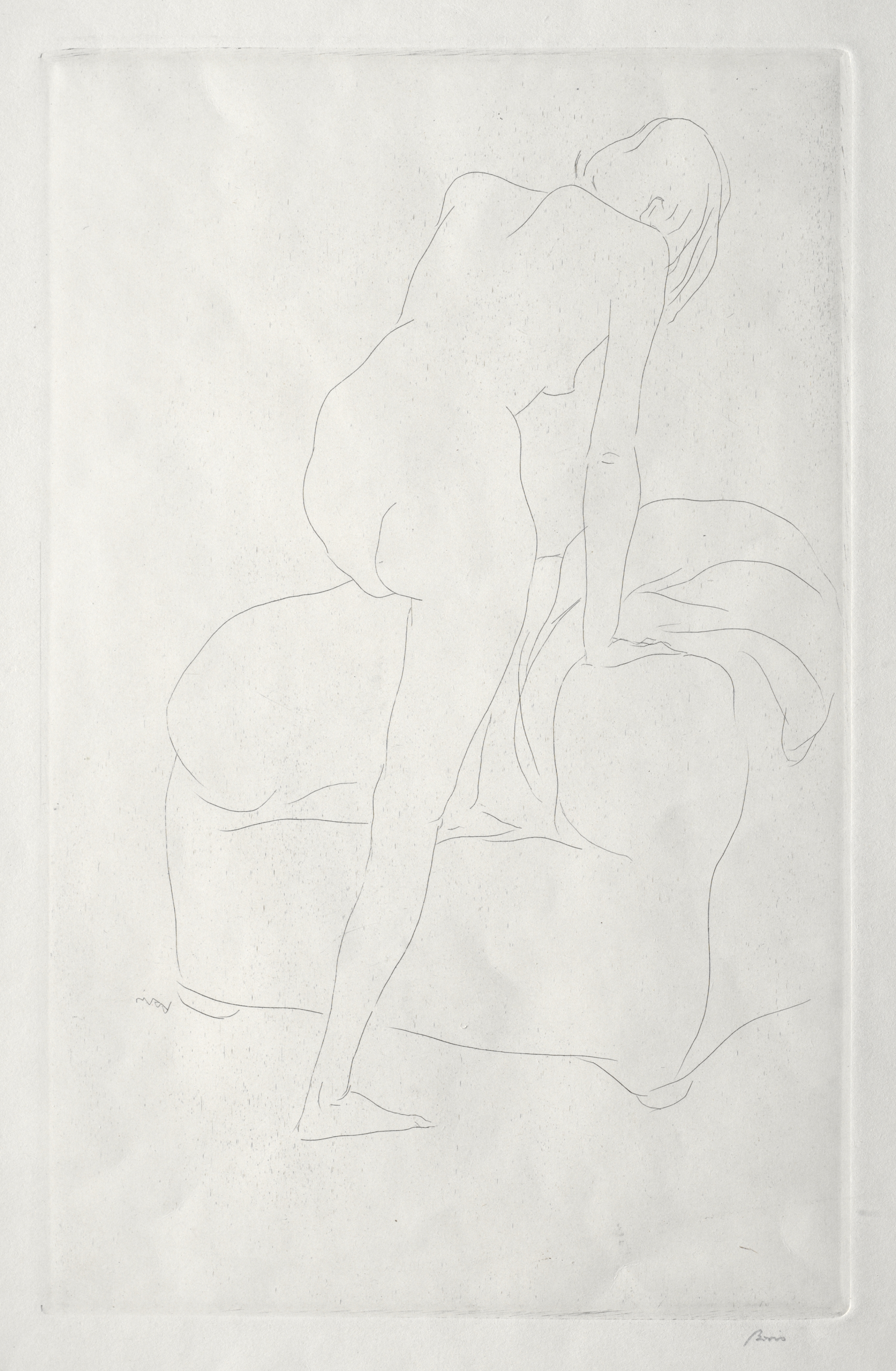 Boris, Study of a Nude Woman Standing