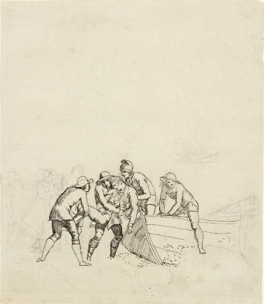 C.W. Eckersberg, Fiskerne fra Hornbæk - studie til hovedgruppen