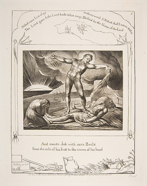 William Blake, Satan Smiting Job with Boils