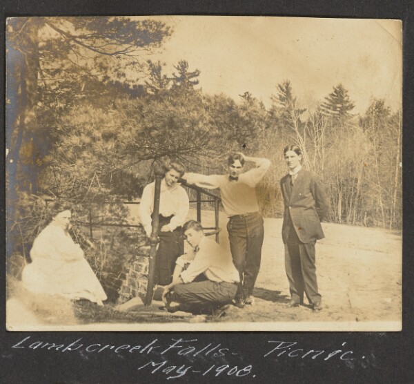 Unknown, [Lamb Creek Falls — Picnic]