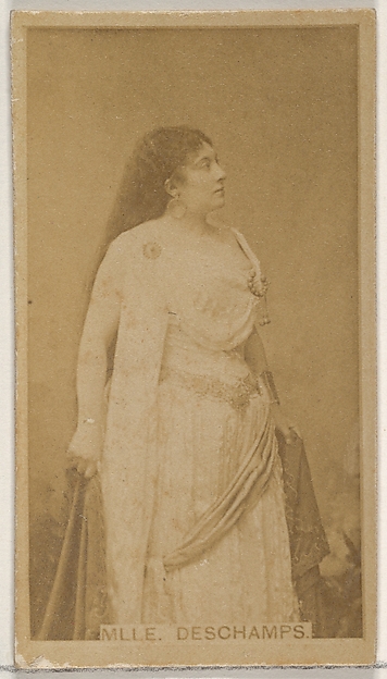 Allen & Ginter, Mlle. Deschamps, from the Actors and Actresses series (N45, Type 8) for Virginia Brights Cigarettes
