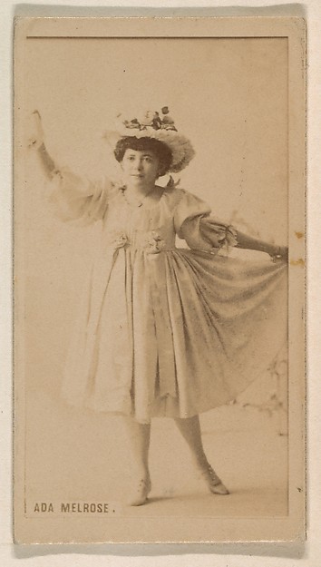 Kinney Brothers Tobacco Company, Ada Melrose, from the Actresses series (N245) issued by Kinney Brothers to promote Sweet Caporal Cigarettes