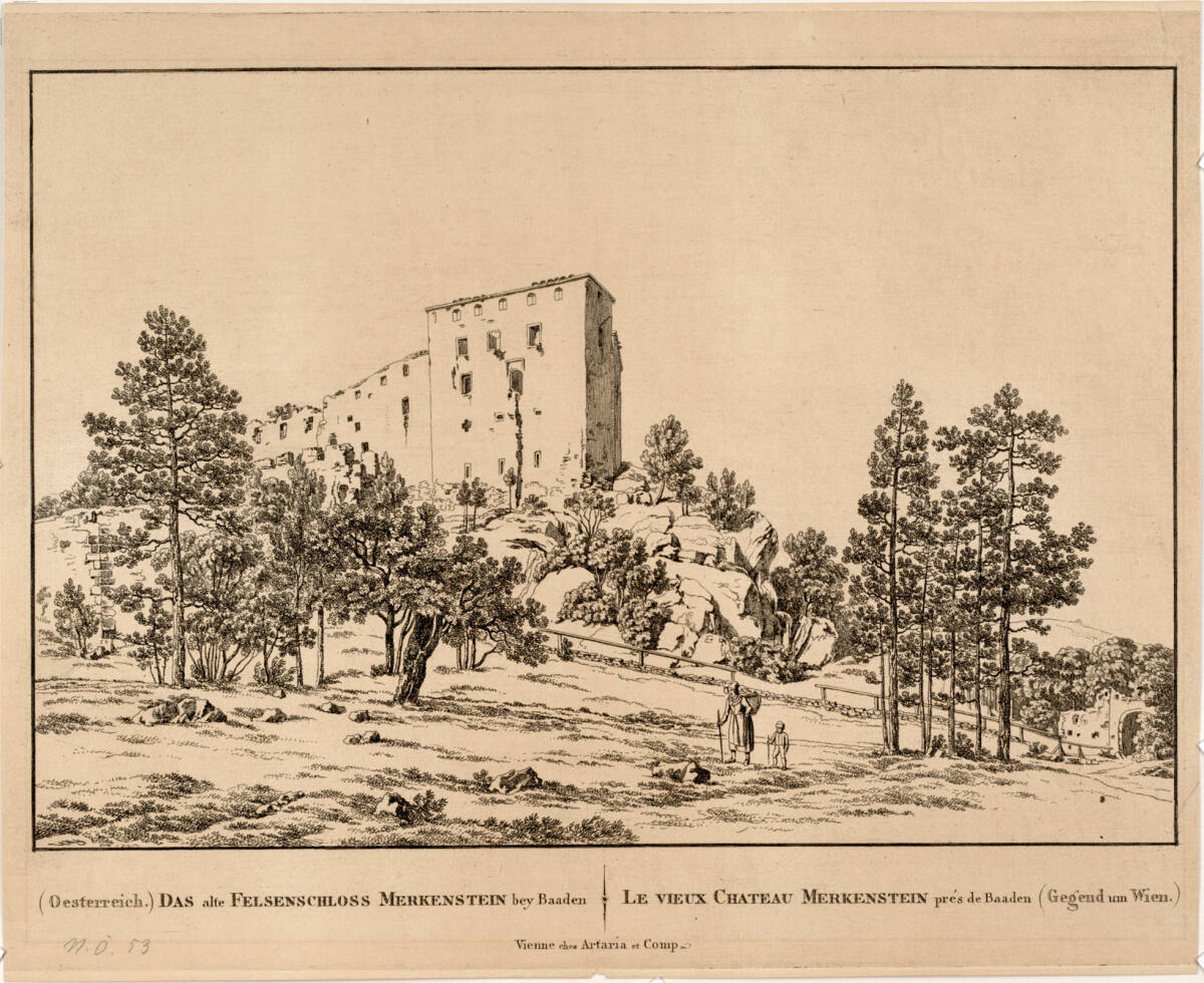Anonym, Felsenschloss Merkenstein bei Baden