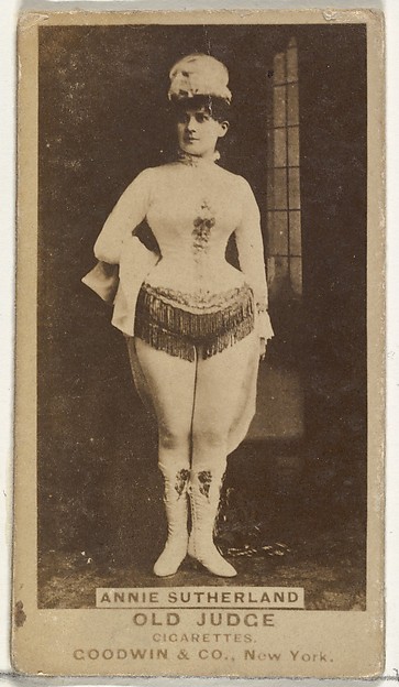 Goodwin & Company, Annie Sutherland, from the Actors and Actresses series (N171) for Old Judge Cigarettes