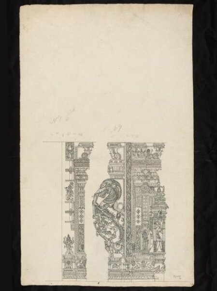 Unknown, Architectural drawing of Tirumala Nayak at Madura,