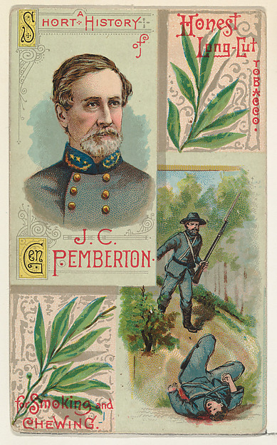 W. Duke, Sons & Co., A Short History: General John C. Pemberton, from the Histories of Generals series (N114) issued by W. Duke, Sons & Co. to promote Honest Long Cut Smoking and Chewing Tobacco