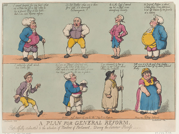 Thomas Rowlandson, A Plan for General Reform, Respectfully submitted to the attention of Members of Parliament, During the Summer Reccess
