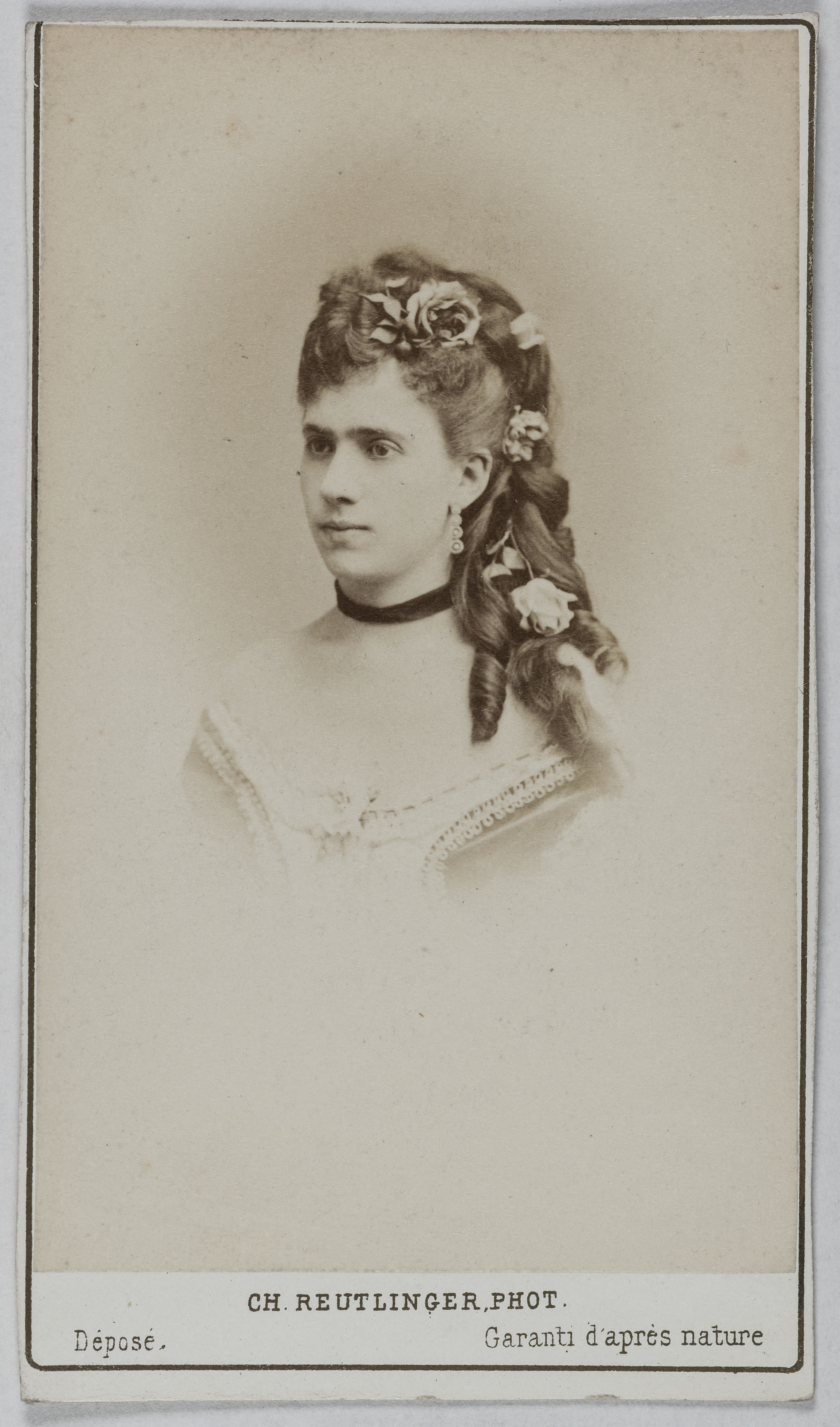 Charles Reutlinger, Portrait de Ganetti (actrice au théâtre Lyrique et à l'Opéra comique)