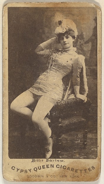 Goodwin & Company, Billie Barlow, from the Actors and Actresses series (N171) for Gypsy Queen Cigarettes