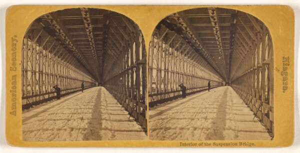 Unknown, Interior Suspension Bridge. [Niagara]