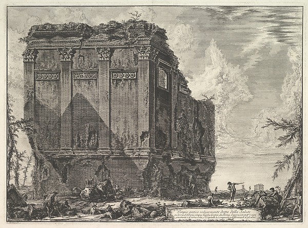 Giovanni Battista Piranesi, The so-called Temple of Salus, on the road to Albano (Tempio antico volgarmente detto della Salute)