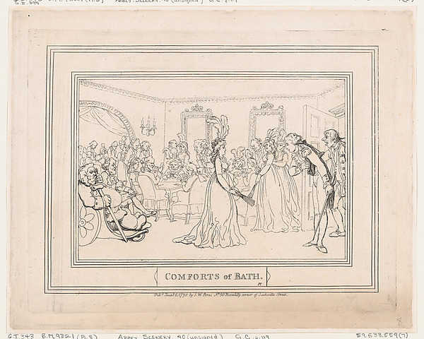 Thomas Rowlandson, Comforts of Bath, Plate 8