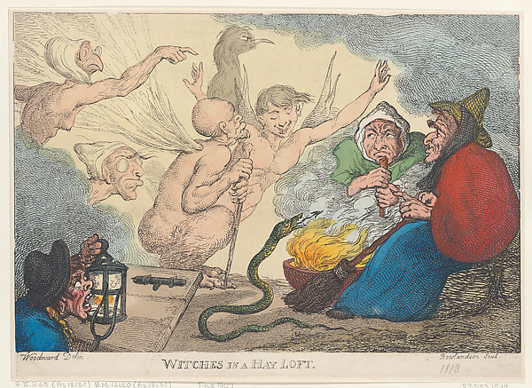 Thomas Rowlandson, Witches in a Hay Loft