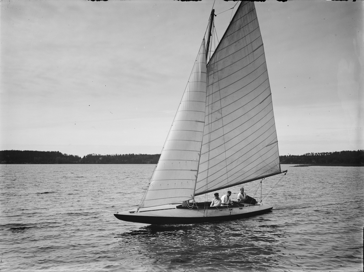 Paul Sandberg, Sailboat, likely on Ekoln, Uppland