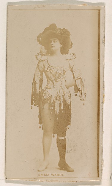 Kinney Brothers Tobacco Company, Emma Warde, from the Actresses series (N245) issued by Kinney Brothers to promote Sweet Caporal Cigarettes