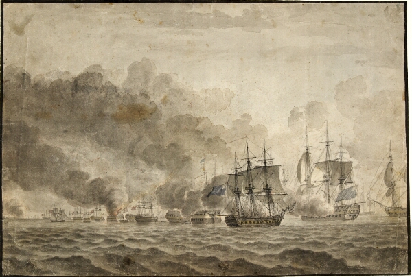 C.W. Eckersberg, Slaget på Reden