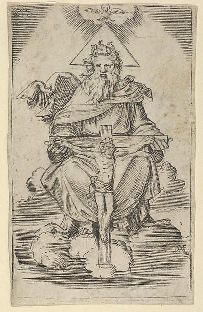 Marcantonio Raimondi, The Holy Trinity