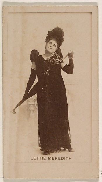 Kinney Brothers Tobacco Company, Lettie Meredith, from the Actresses series (N245) issued by Kinney Brothers to promote Sweet Caporal Cigarettes