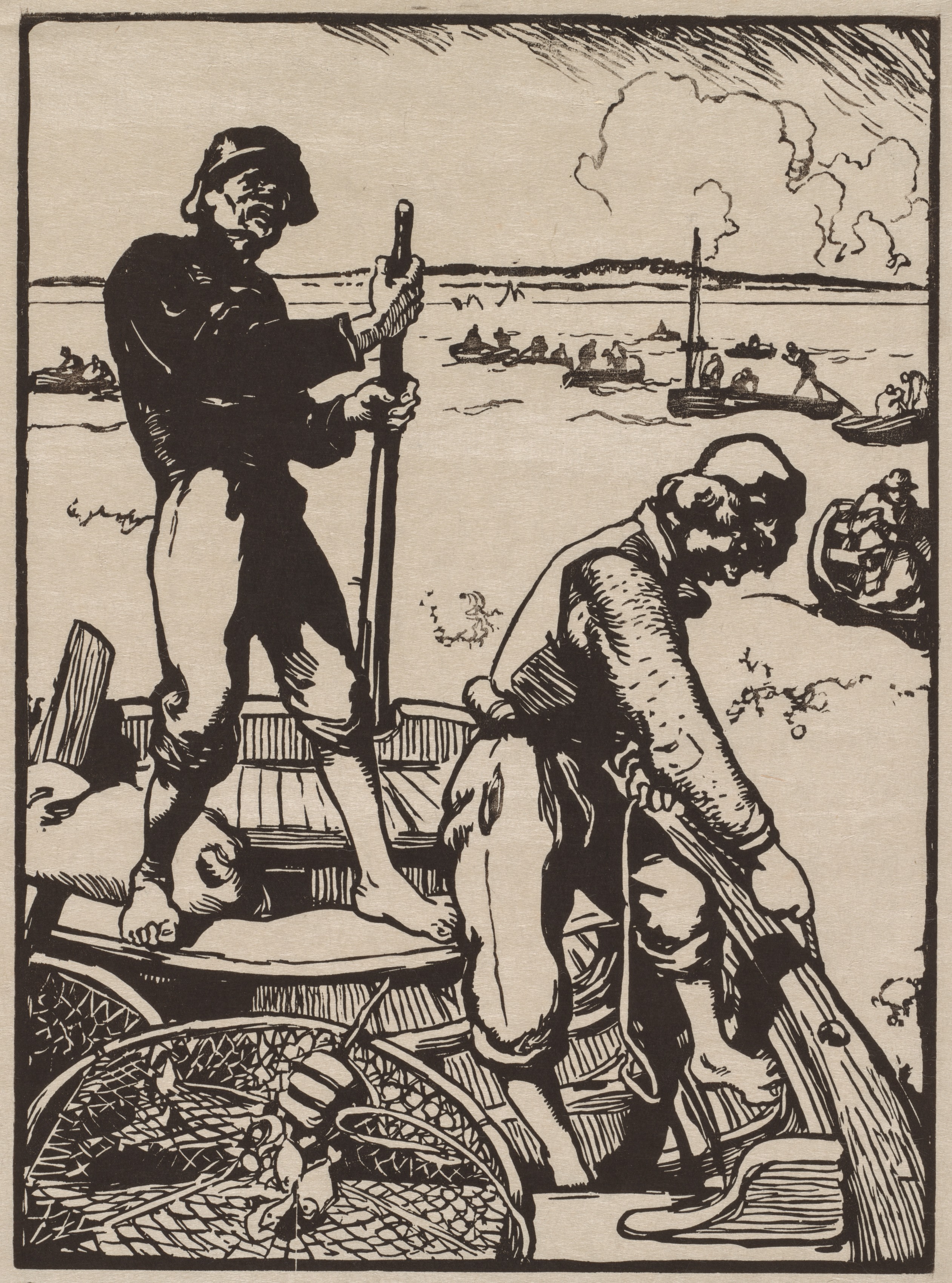 Auguste Louis Lepère, Shrimp Fishermen