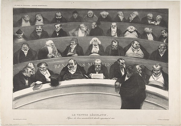 Honoré Daumier, The Legislative Belly