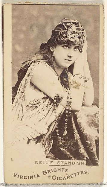 Allen & Ginter, Nellie Standish, from the Actors and Actresses series (N45, Type 1) for Virginia Brights Cigarettes