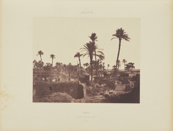 Félix Teynard, Abâzîz. Intérieur d'un Village Arabe