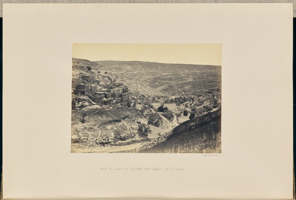 Francis Frith, The Village of Siloam and Valley of Kidron