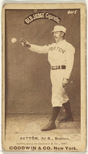 Goodwin & Company, Sutton, 3rd Base, Boston, from the Old Judge series (N172) for Old Judge Cigarettes